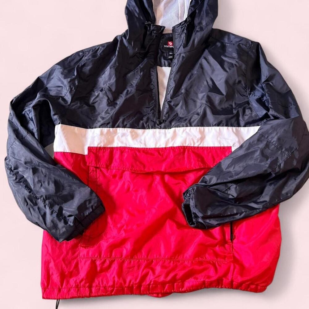 Southpole red and black windbreaker